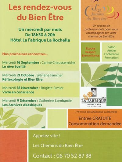 Les rendez-vous mensuels à La Fabrique